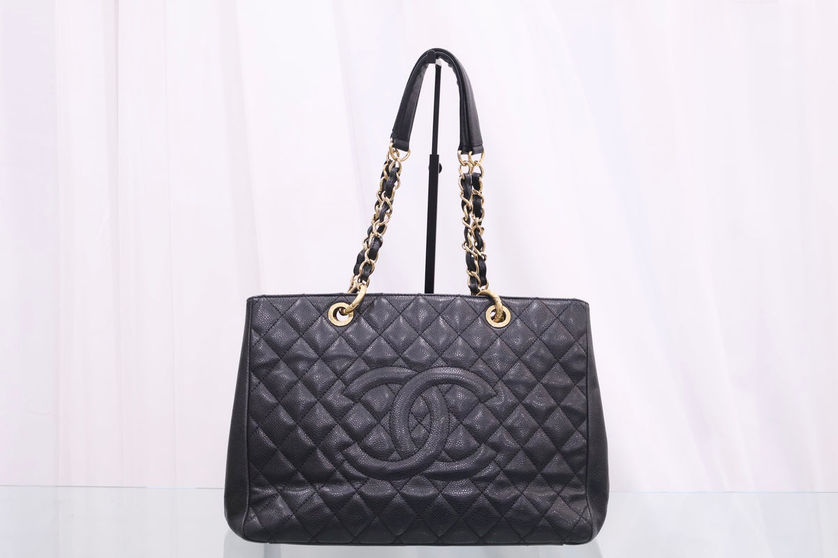 Caviar Grand Shopping Chain Tote Shoulder Bag A50995