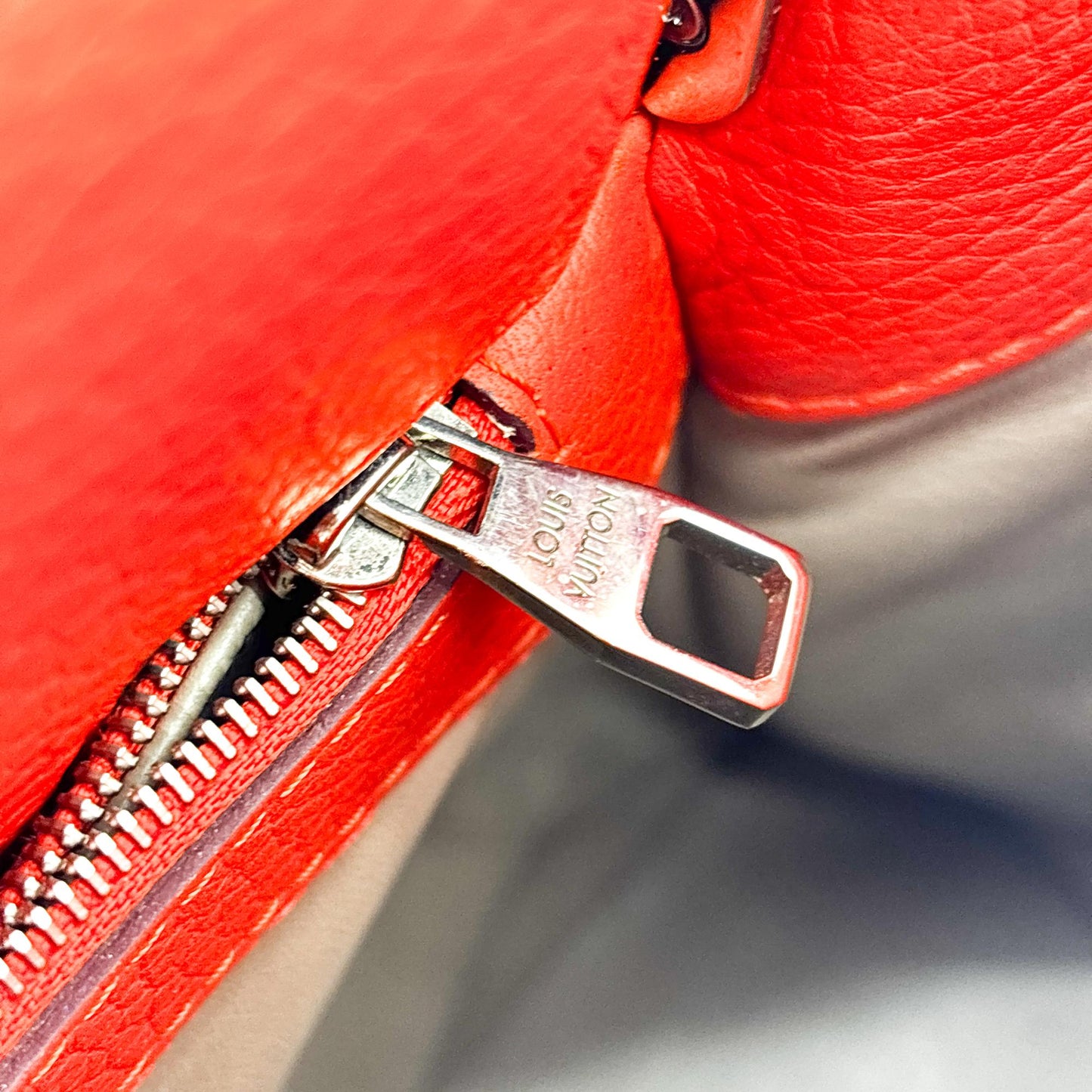 Louis Vuitton Capucines MM Torrillon Red Silver Hardware