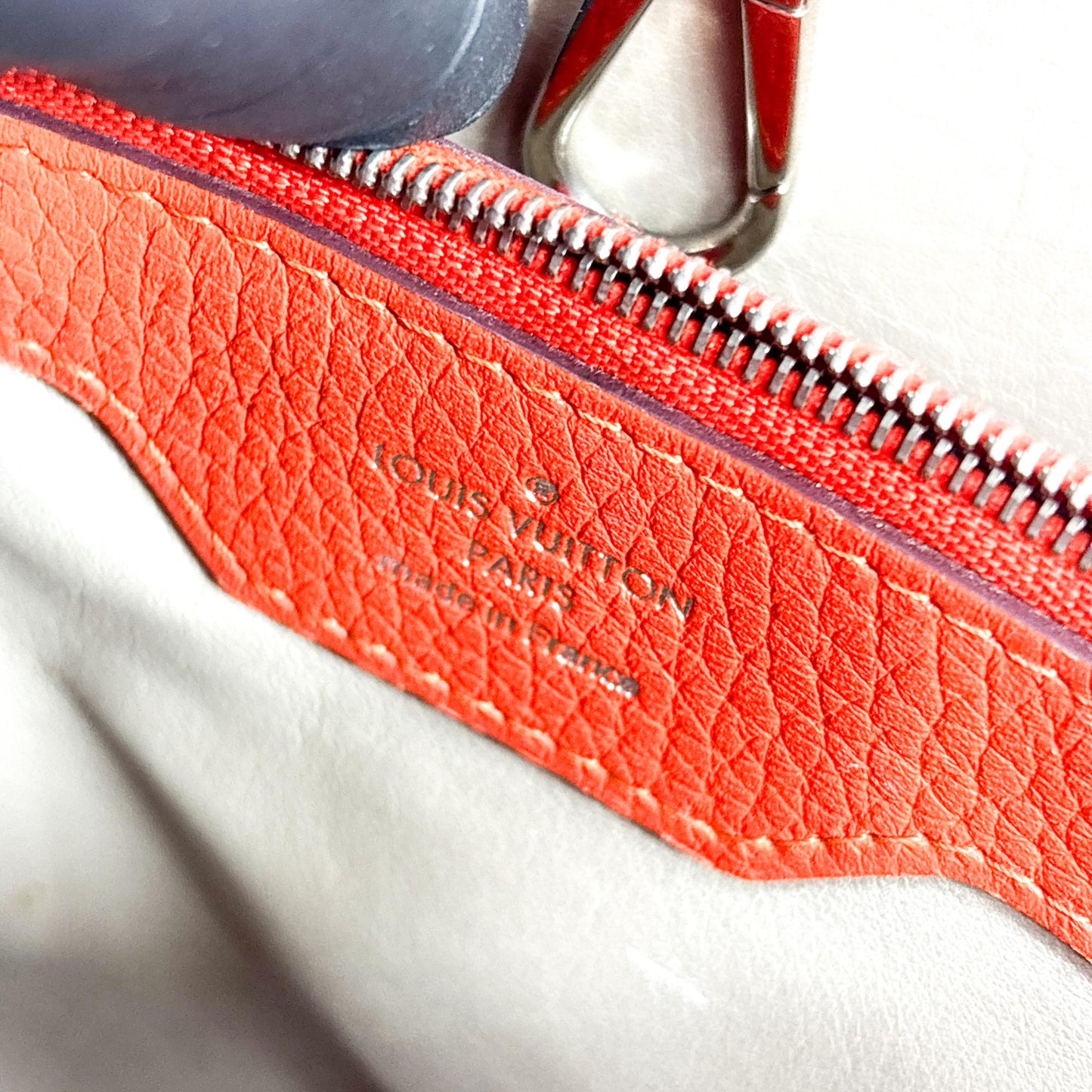 Louis Vuitton Capucines MM Torrillon Red Silver Hardware