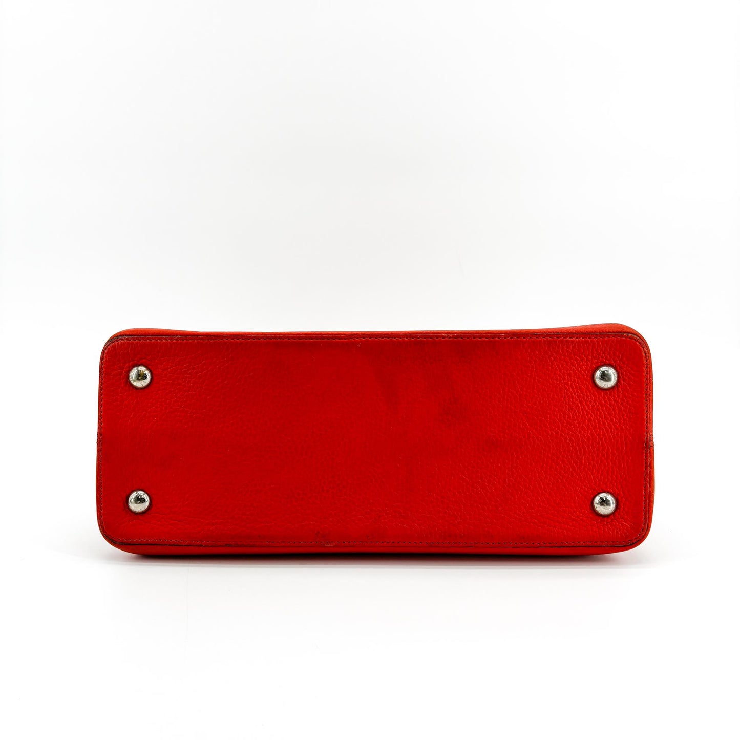 Louis Vuitton Capucines MM Torrillon Red Silver Hardware