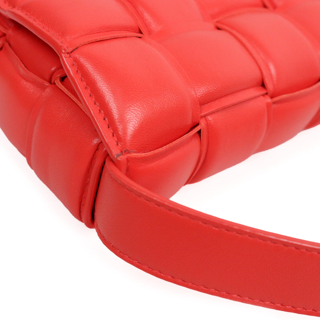 Bottega Veneta Orange-Red Padded Cassette Bag