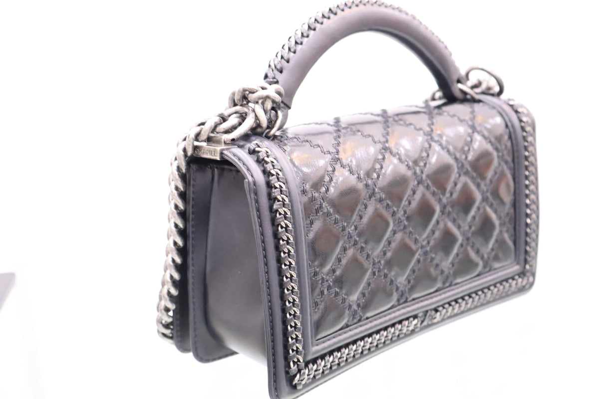 Top Handle Chain Around Limited Edition Medium Flap Shoulder Bag