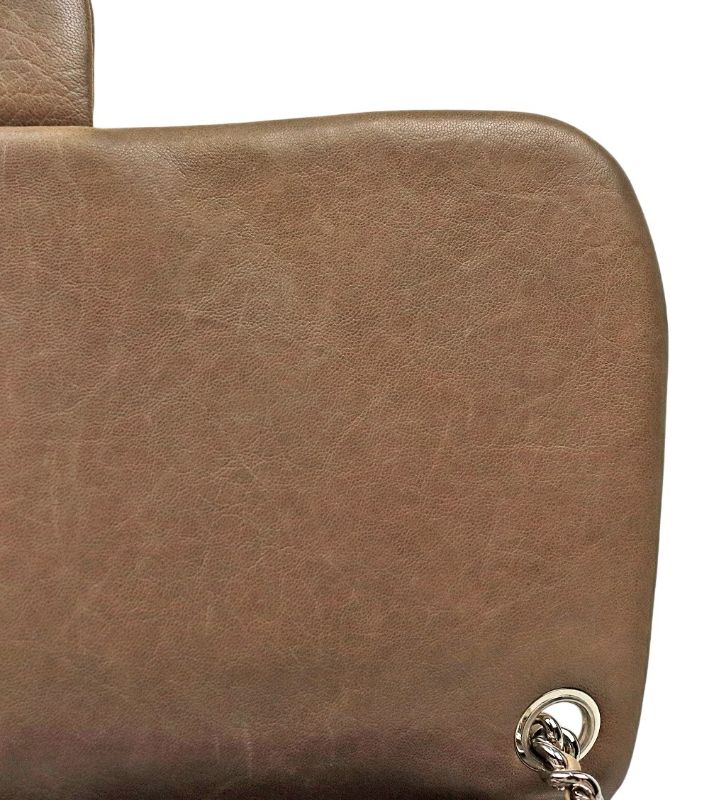 Chanel Brown Quilted CC Around Chain Shoulder Bag