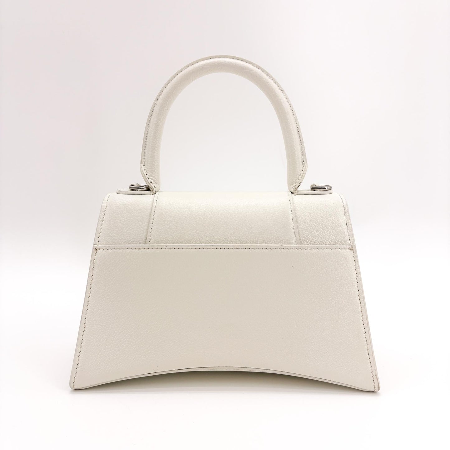 Balenciaga Hourglass XS Top Handle Bag White