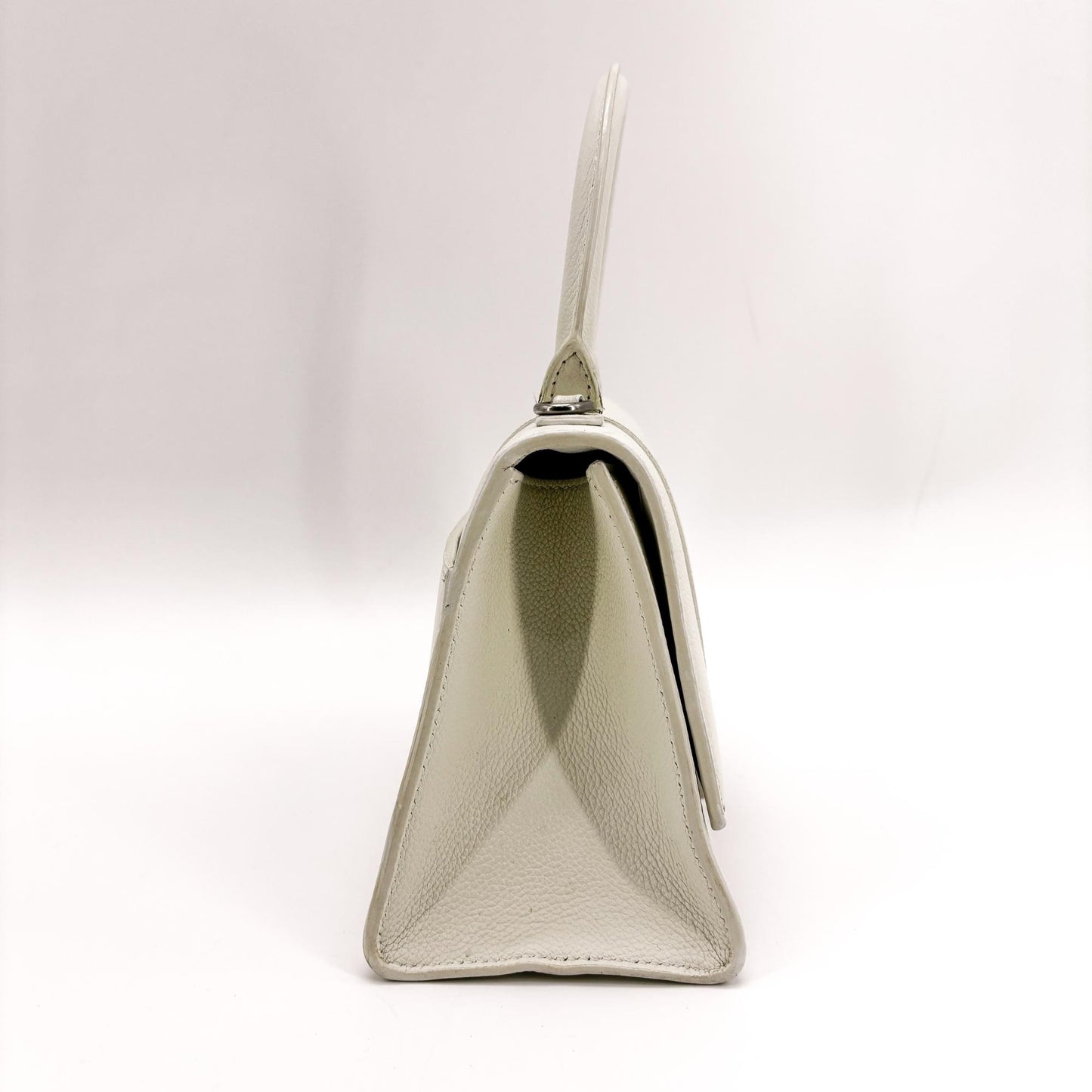 Balenciaga Hourglass XS Top Handle Bag White