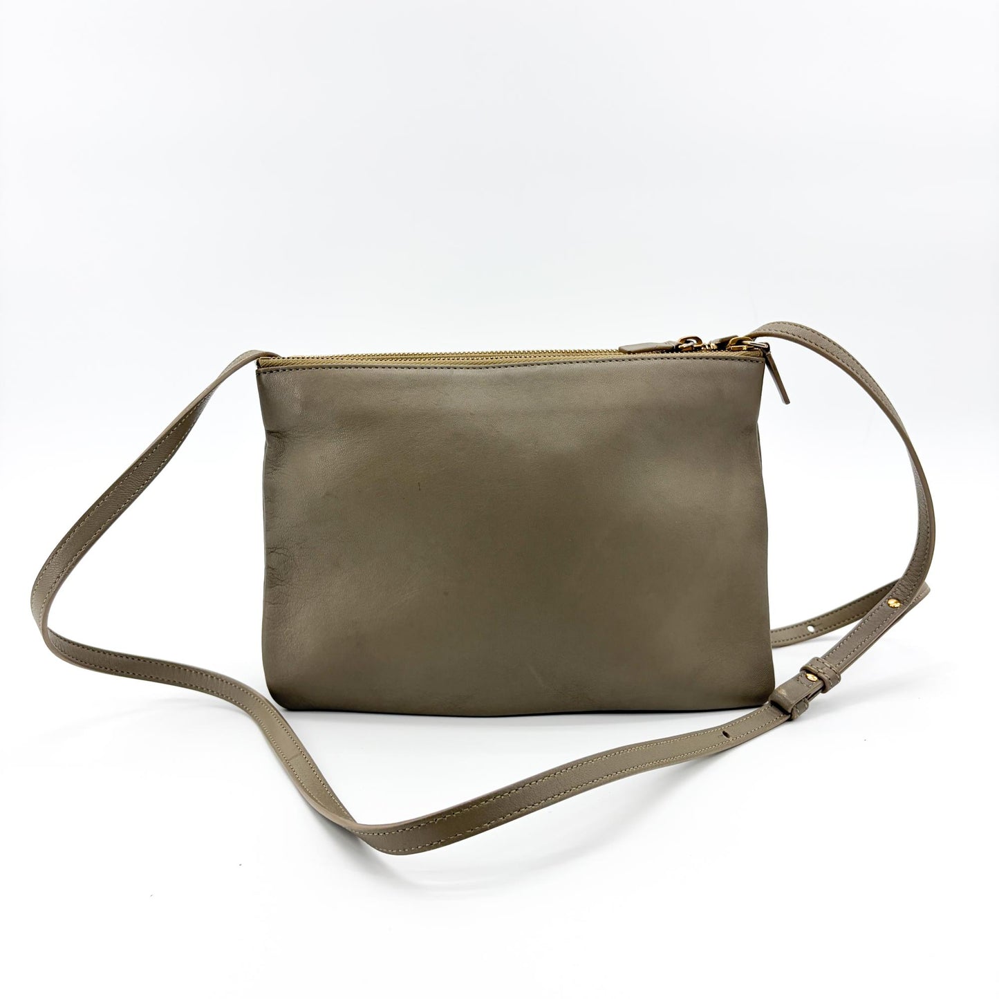 Celine Trio Bag Large Grey Lambskin