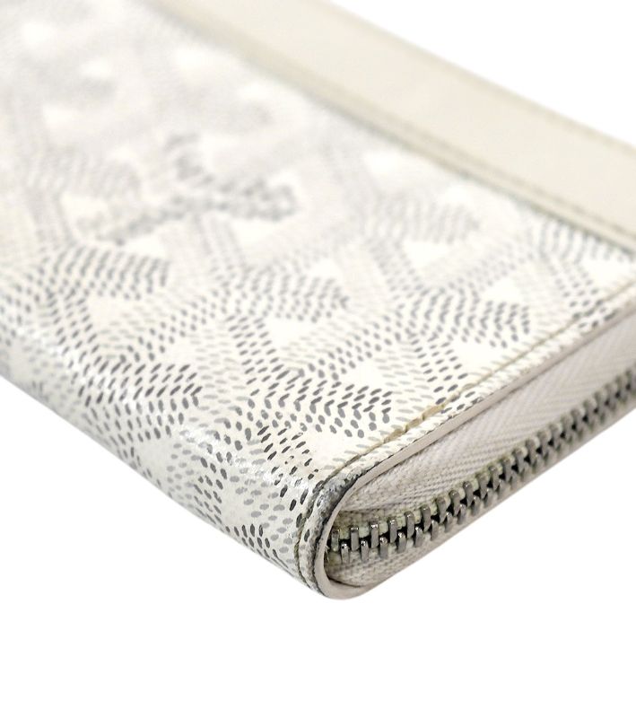 Goyard White Matignon Mini Wallet