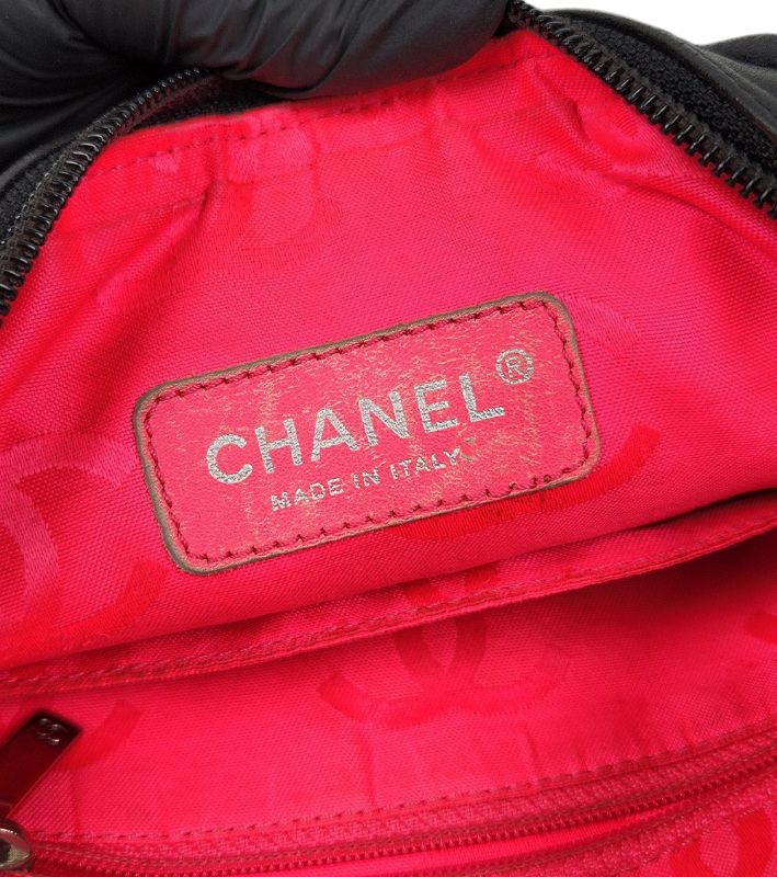 Chanel Black Leather Cambon Mini Shoulder Bag