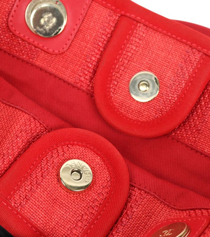 Chanel Red Deauville Bag