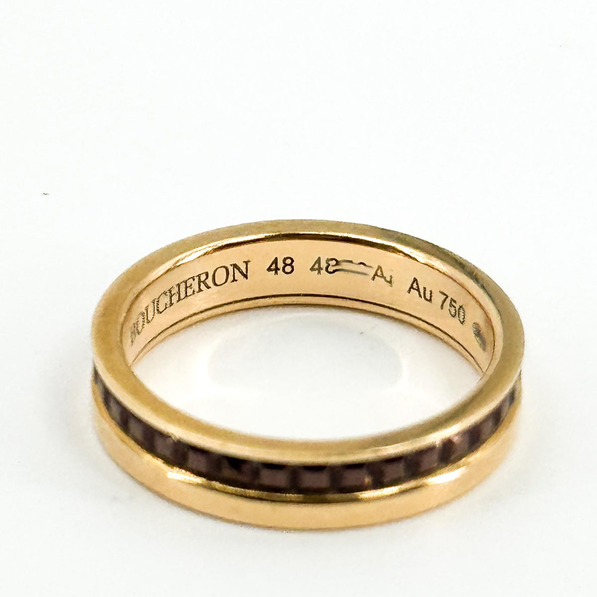 Boucheron Quatre Classic Wedding Band Yellow Gold Brown PVD No. 48