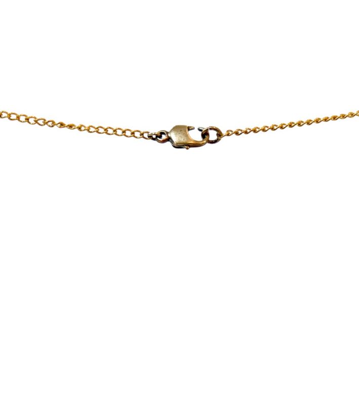 Chanel Pink Cubic Heart Necklace
