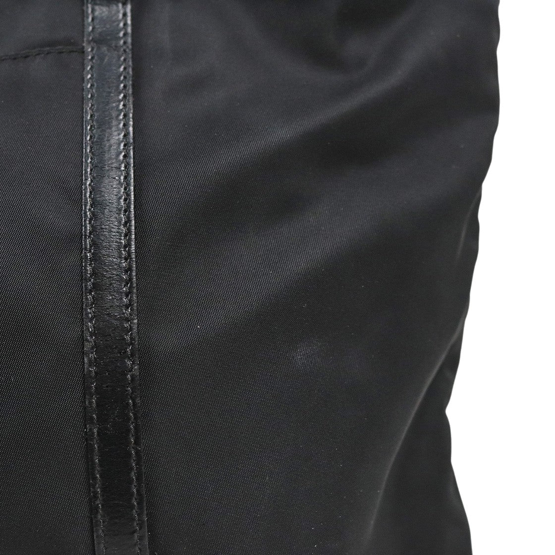 Prada Black Pocono Trimmed Shoulder Bag