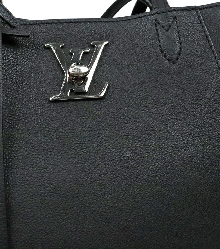 Louis Vuitton Black Leather Rock Me Cabas Shoulder Bag