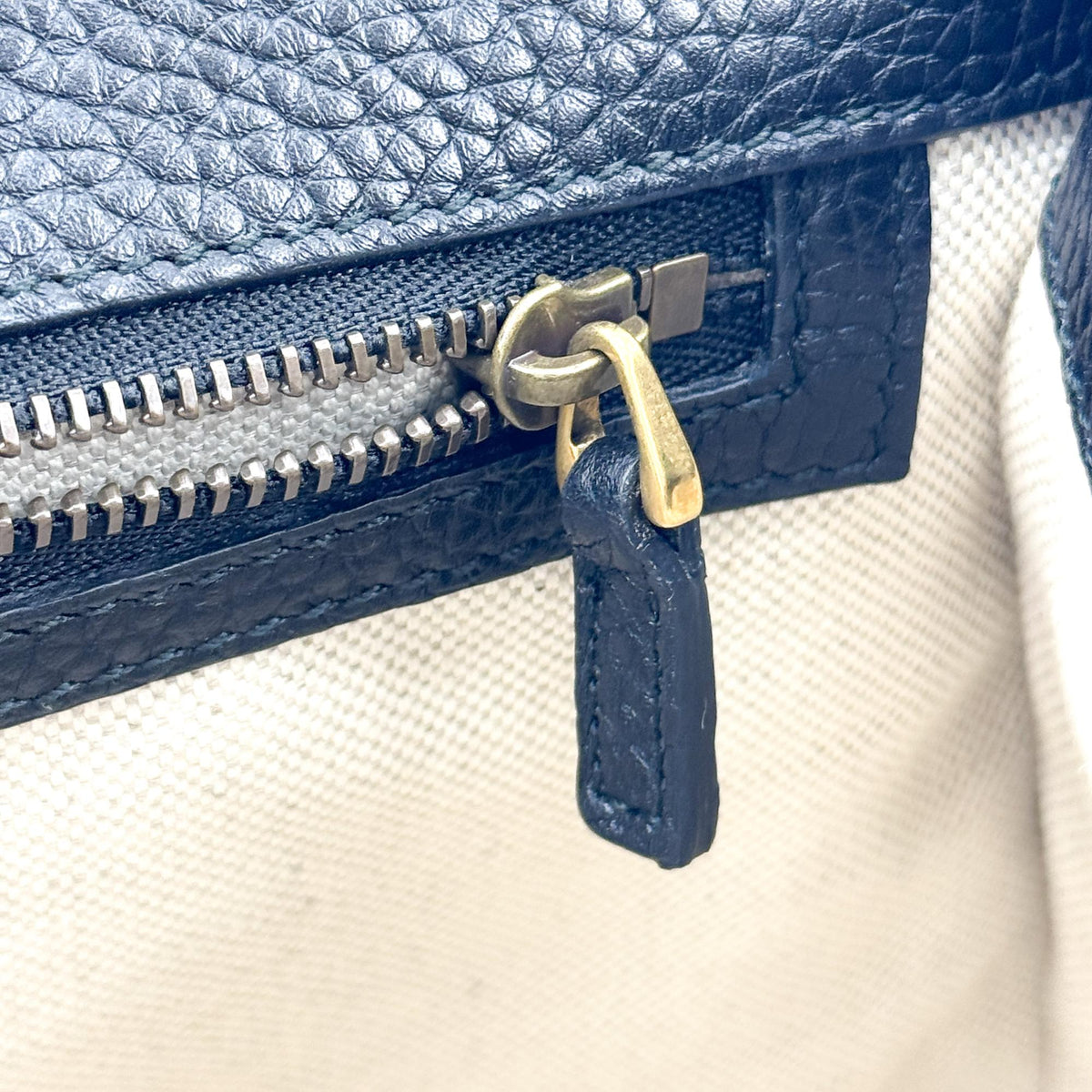 Gucci Small Double G Leather Top Handle Bag Black