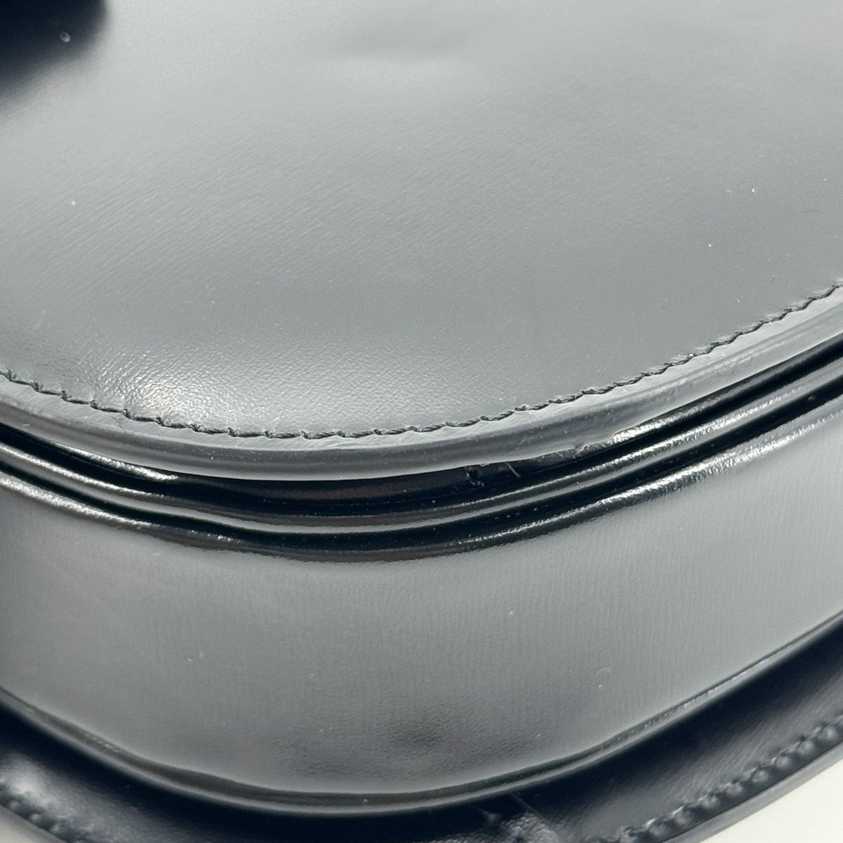 Celine Tin Triomphe Bag Shiny Calfskin Black