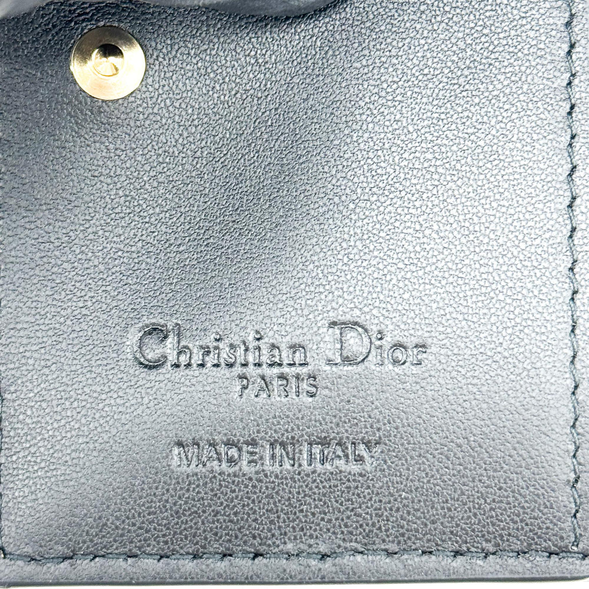 Dior Lady Dior Lotus Wallet Black Lambskin