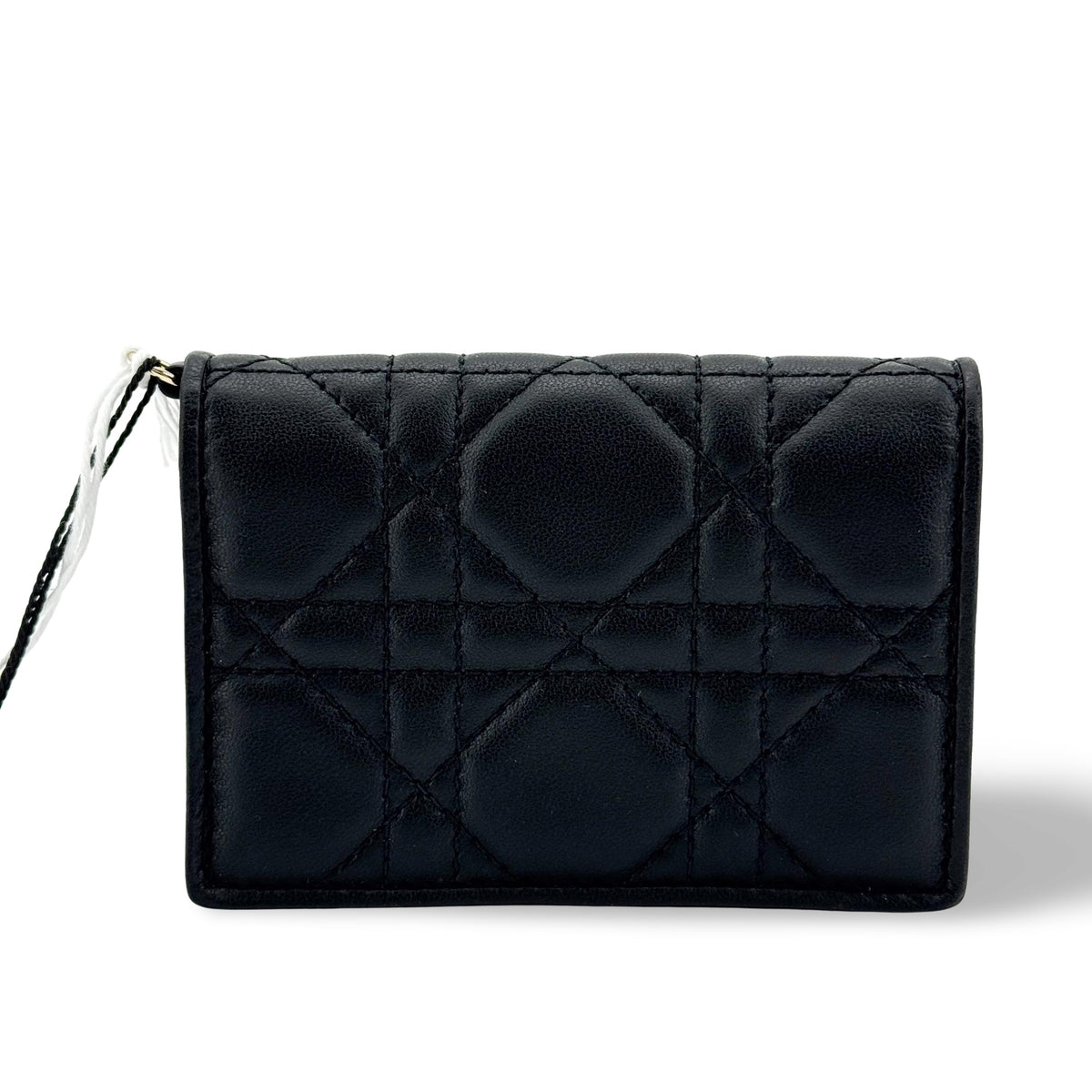Dior Lady Dior Lotus Wallet Black Lambskin