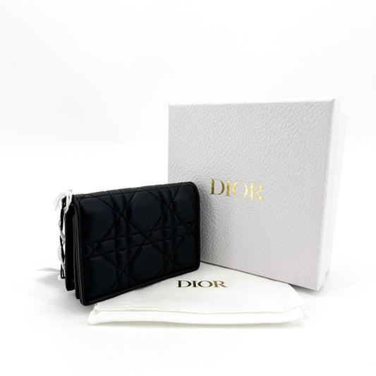 Dior Lady Dior Lotus Wallet Black Lambskin