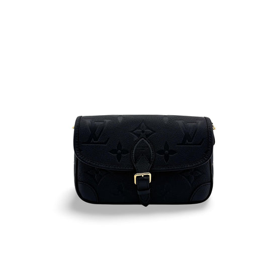 Louis Vuitton Monogram Empreinte Saumur BB Black