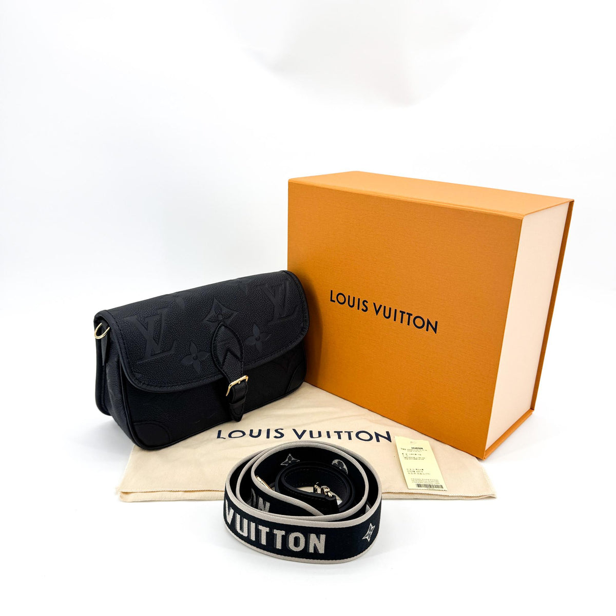 Louis Vuitton Monogram Empreinte Saumur BB Black