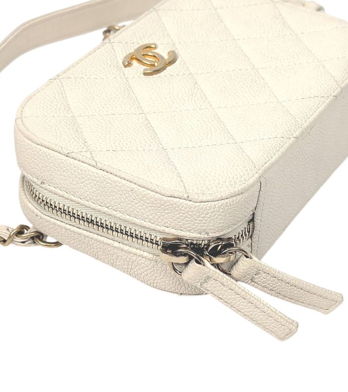 Chanel Beige Caviar Leather Belt Bag