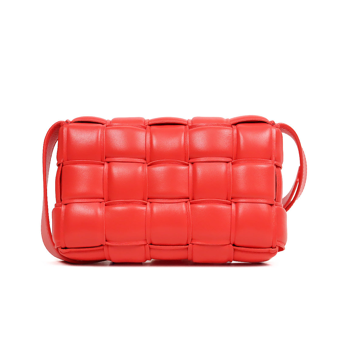 Bottega Veneta Orange-Red Padded Cassette Bag