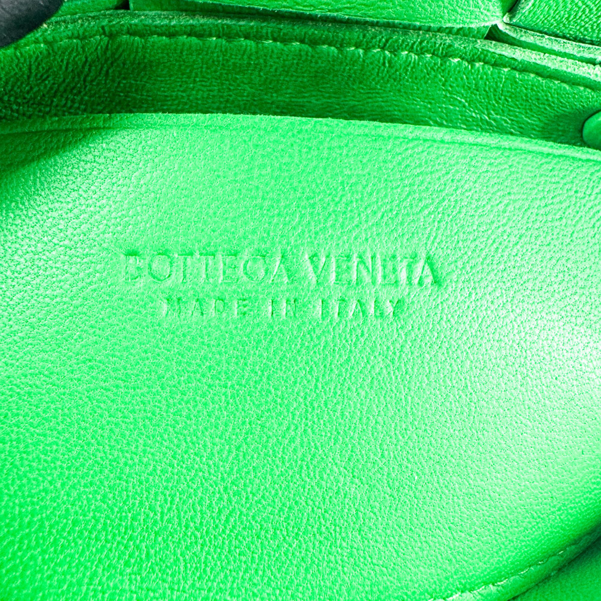 Bottega Veneta Candy Cassette Bag Parakeet Green