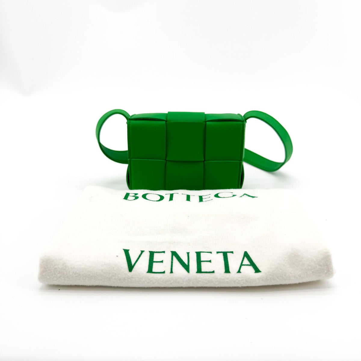 Bottega Veneta Candy Cassette Bag Parakeet Green
