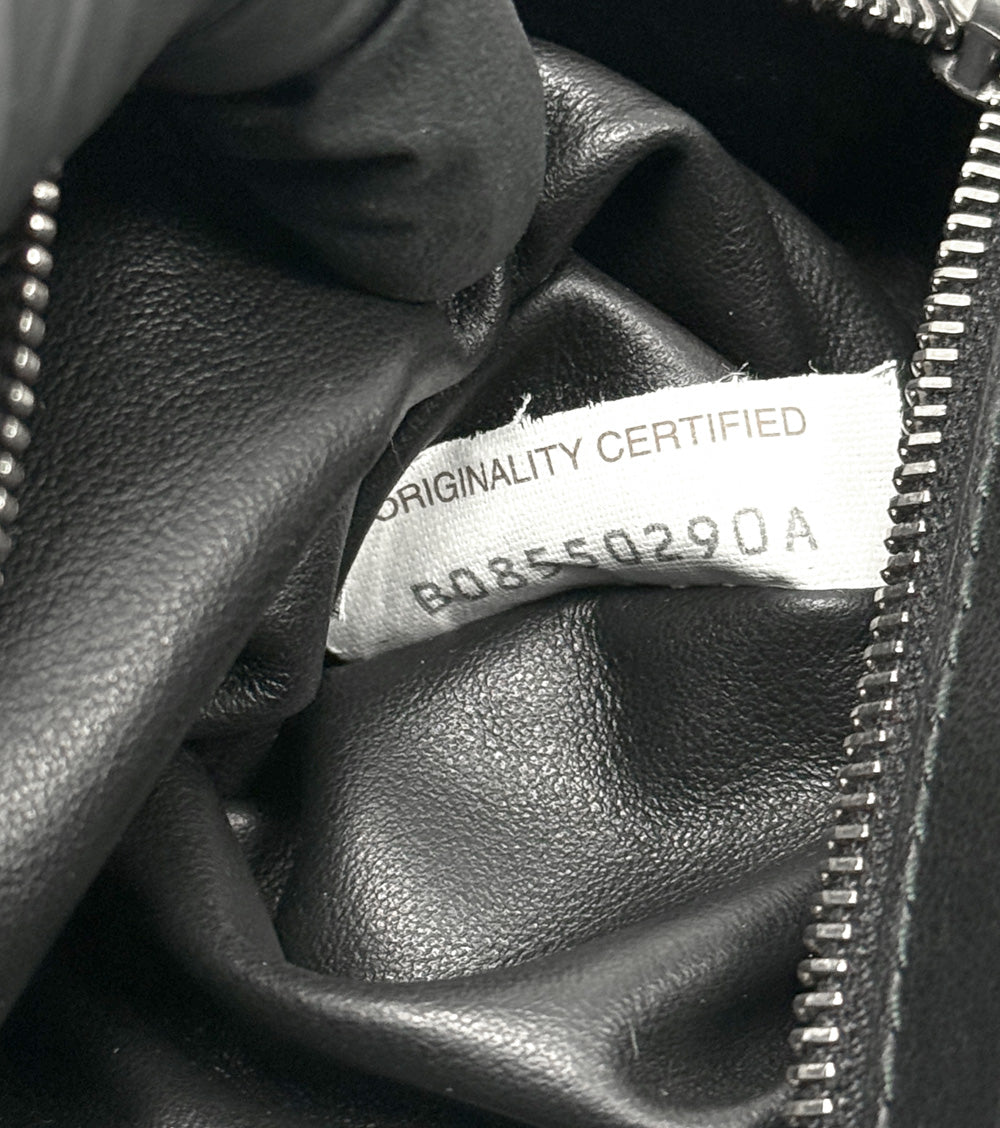 Bottega Veneta Black Twisted Clutch Bag