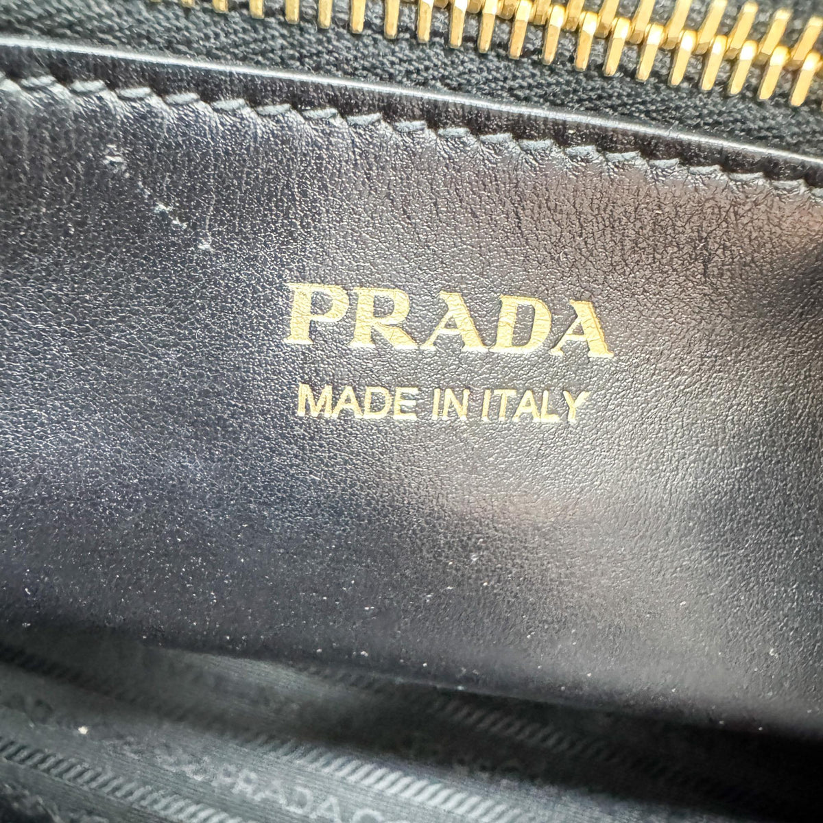 Prada Saffiano Monochrome Medium Tote Bag Black