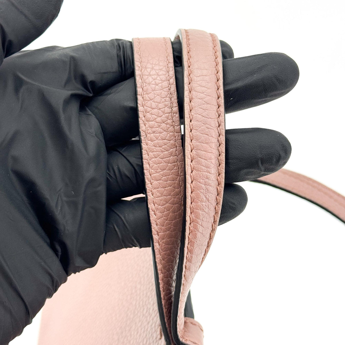 Gucci GG Marmont Mini Leather Top Handle Bag in Dash Pink