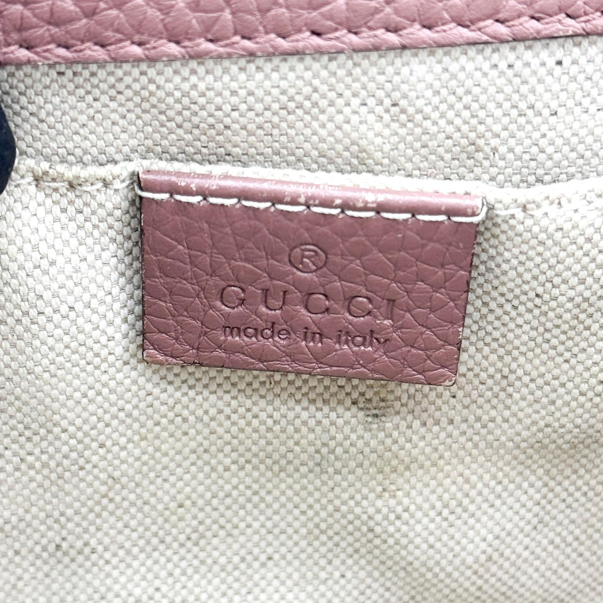Gucci GG Marmont Mini Leather Top Handle Bag in Dash Pink