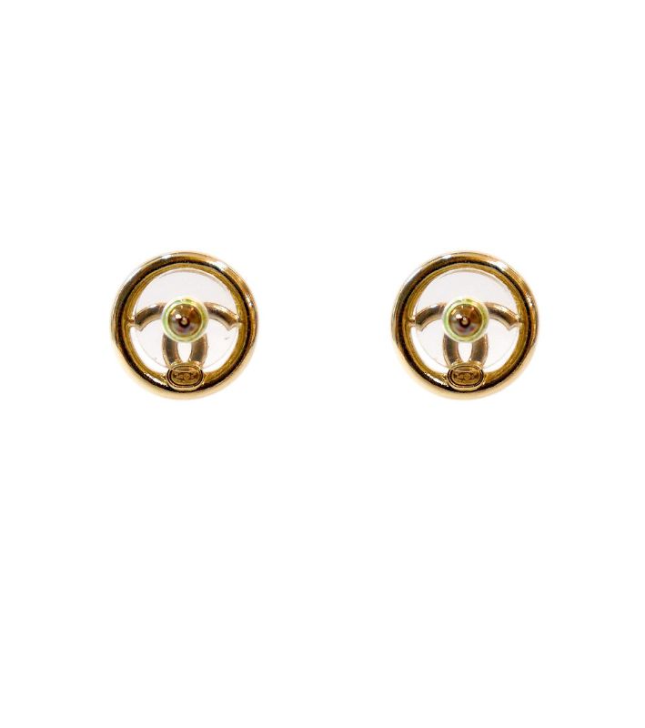 Chanel Circle CC Earrings