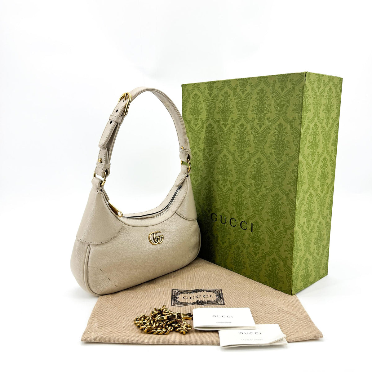 Gucci Aphrodite Mini Crossbody Bag Beige