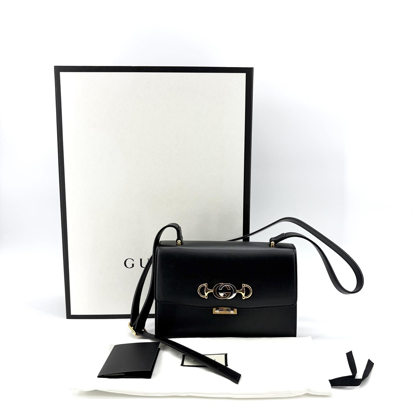 Gucci Zumi Medium Shoulder Bag Black