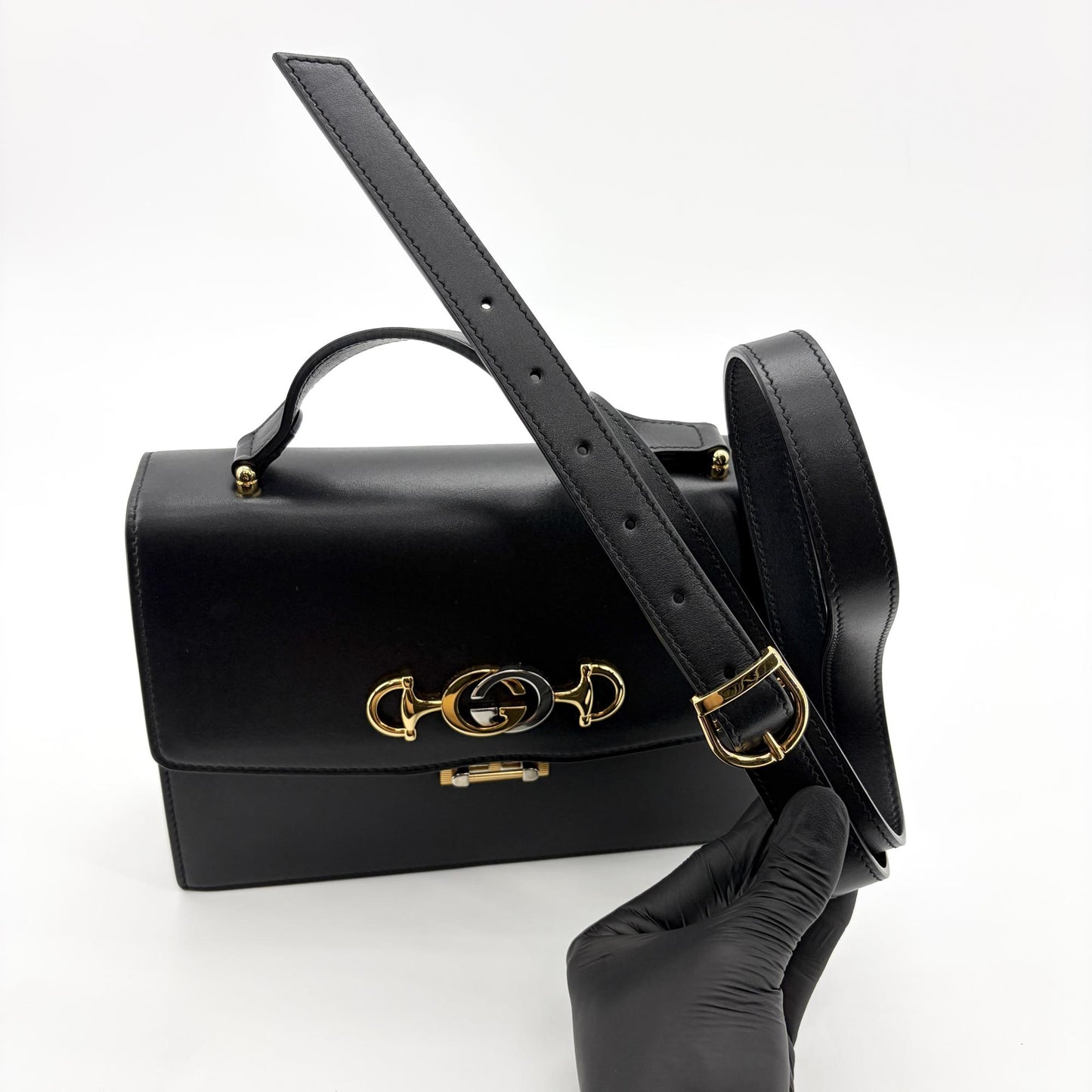 Gucci Zumi Medium Shoulder Bag Black