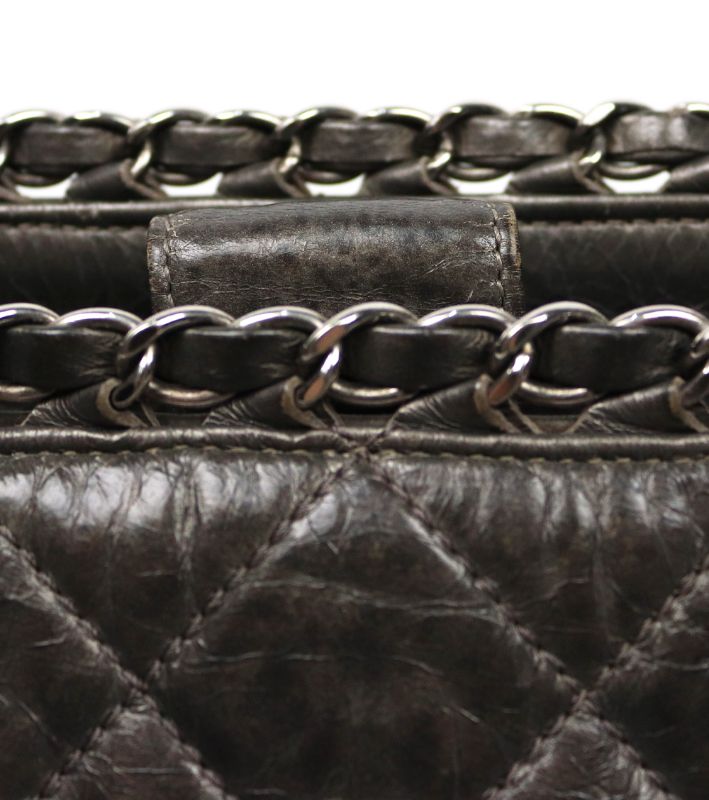 Chanel Metallic Silver Shoulder Bag