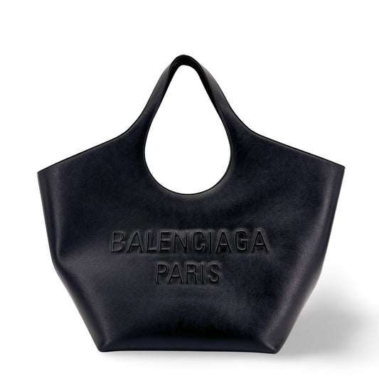 Balenciaga Mary-Kate Leather Medium Tote Bag Black