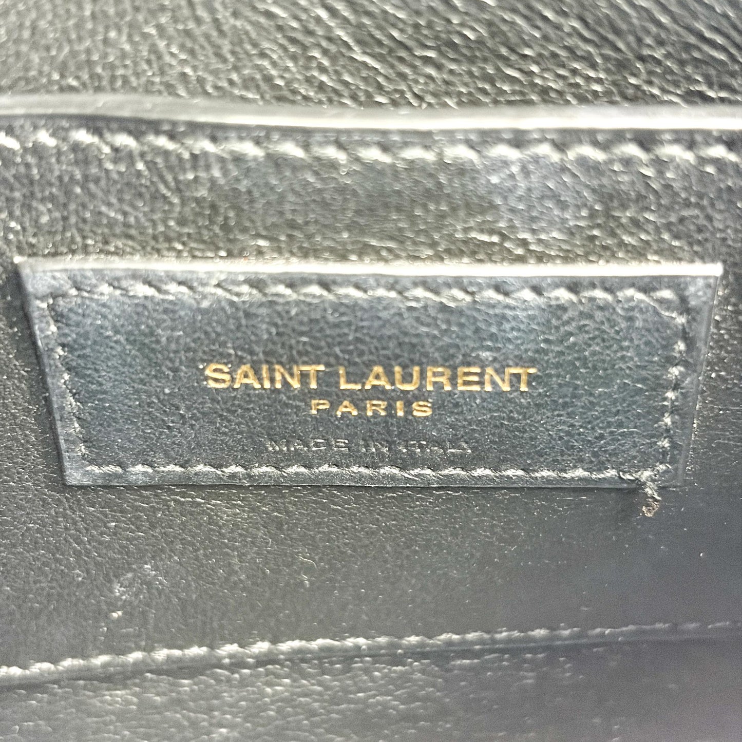 Saint Laurent Manhattan Shoulder Bag Black with Gold Hardware
