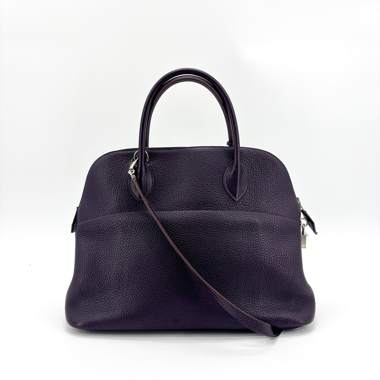 Hermès Bolide 31 Clemence Raisin Attributs Argentés