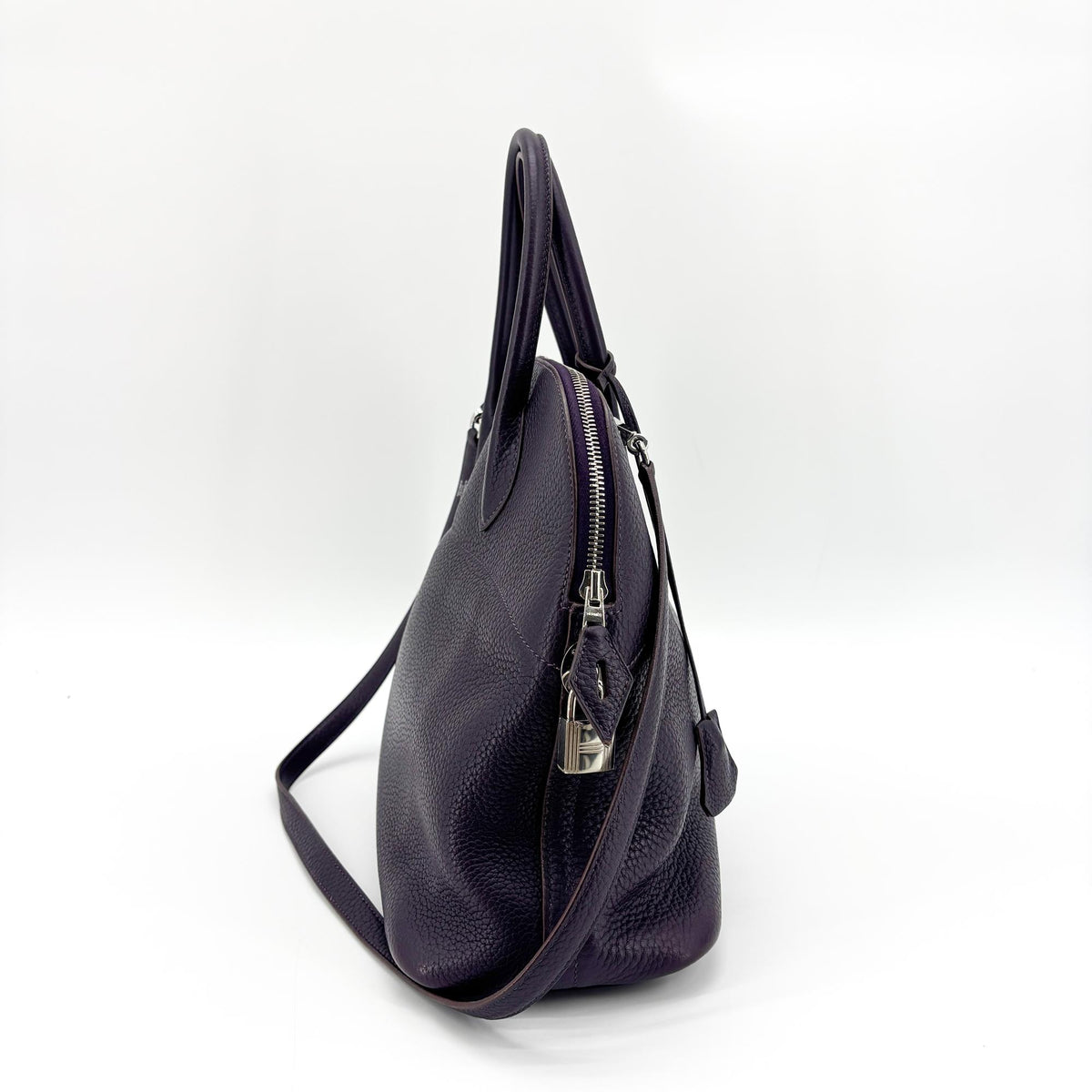 Hermès Bolide 31 Clemence Raisin Attributs Argentés
