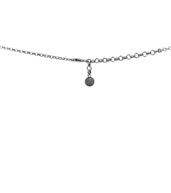 Gucci Black Interlocking G Silver Necklace