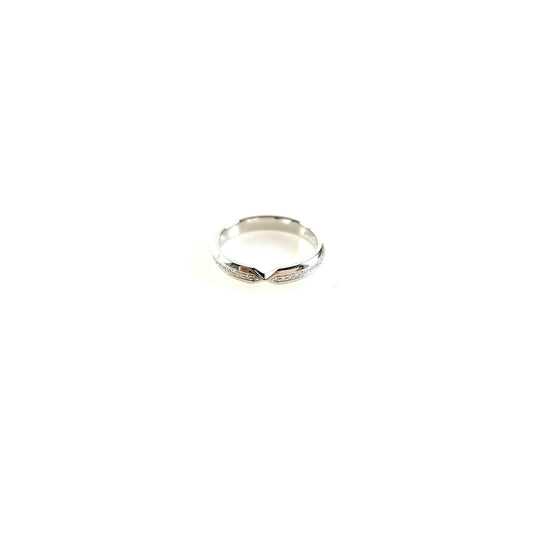 5.5 & Co. Platinum Nesting Narrow Diamond Ring
