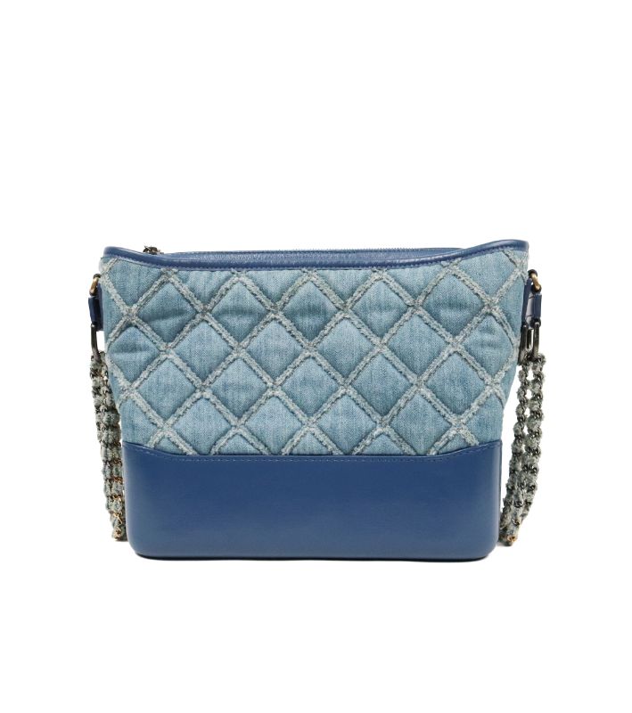 Chanel Denim Gabrielle Hobo Shoulder Bag