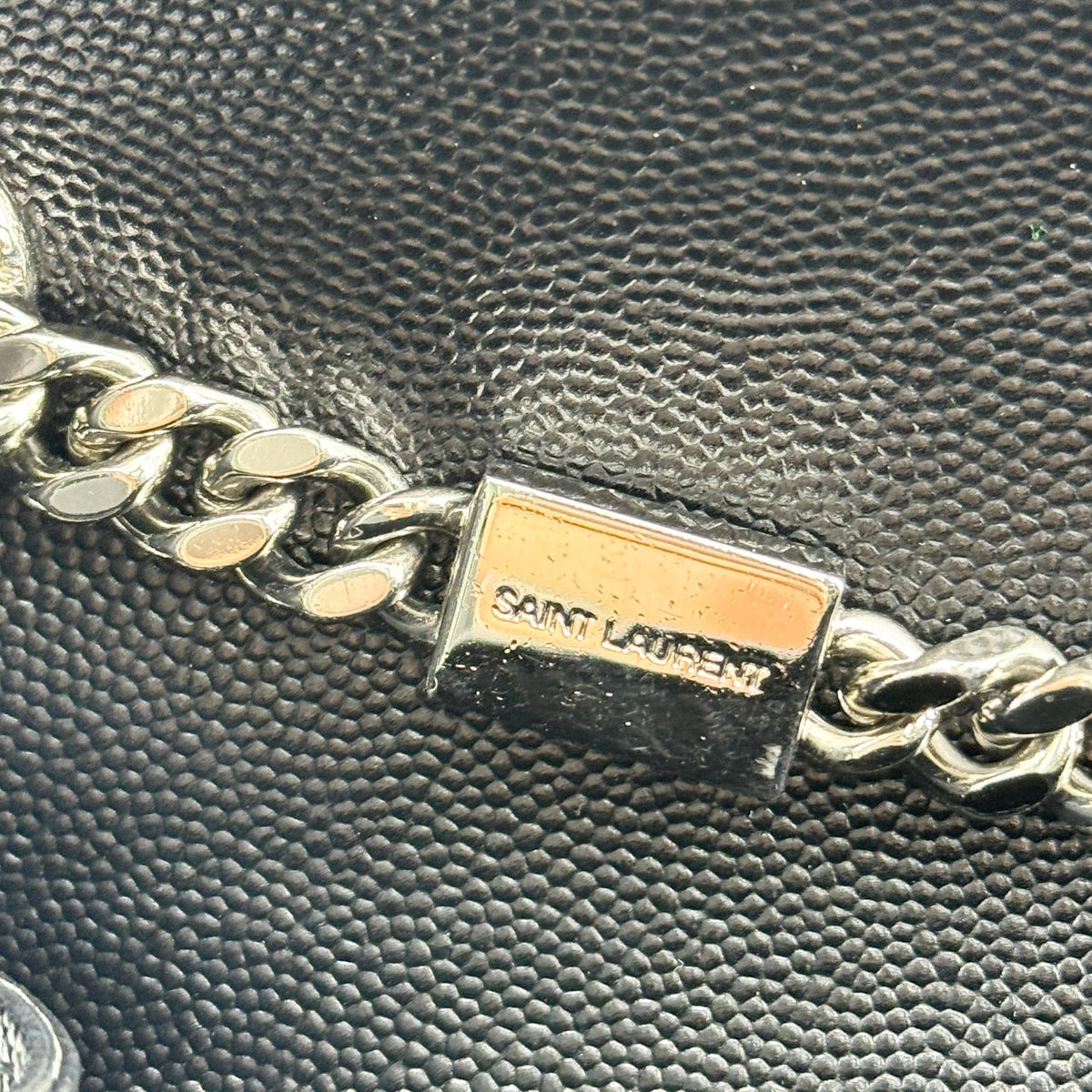 Saint Laurent Medium Sunset Crossbody Bag Black with Silver Hardware