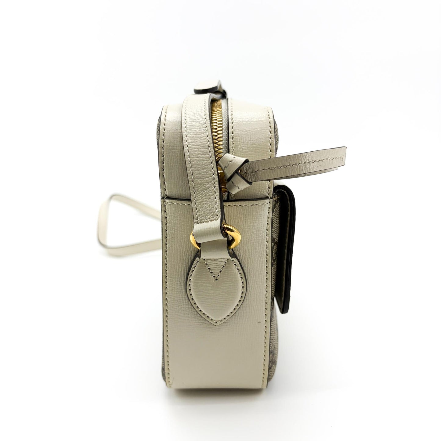 Gucci Horsebit 1955 Small Shoulder Bag White GG Supreme