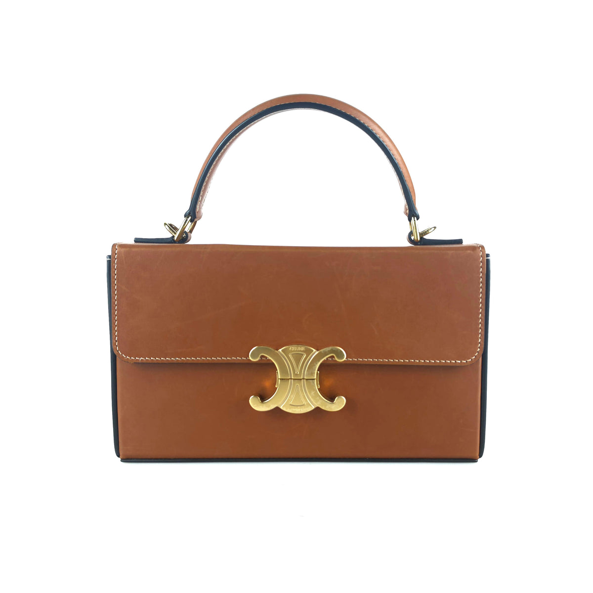 Natural Calfskin Box Triomphe Tote Bag Shoulder Bag 199993