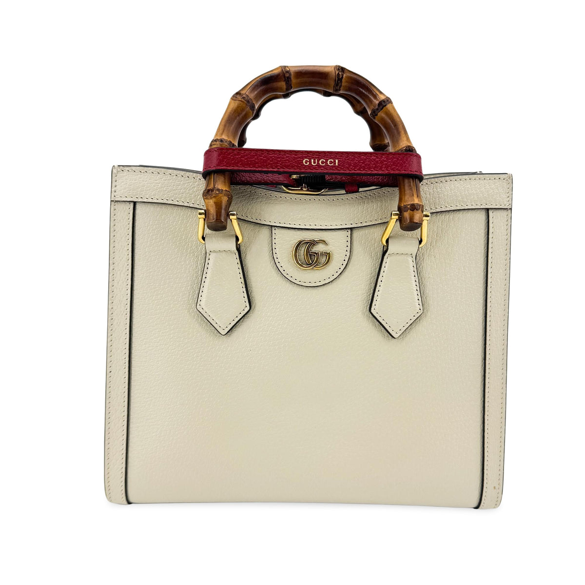 Gucci Diana Small Tote Bag White