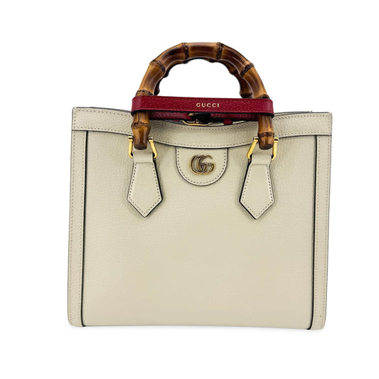 Gucci Diana Small Tote Bag White