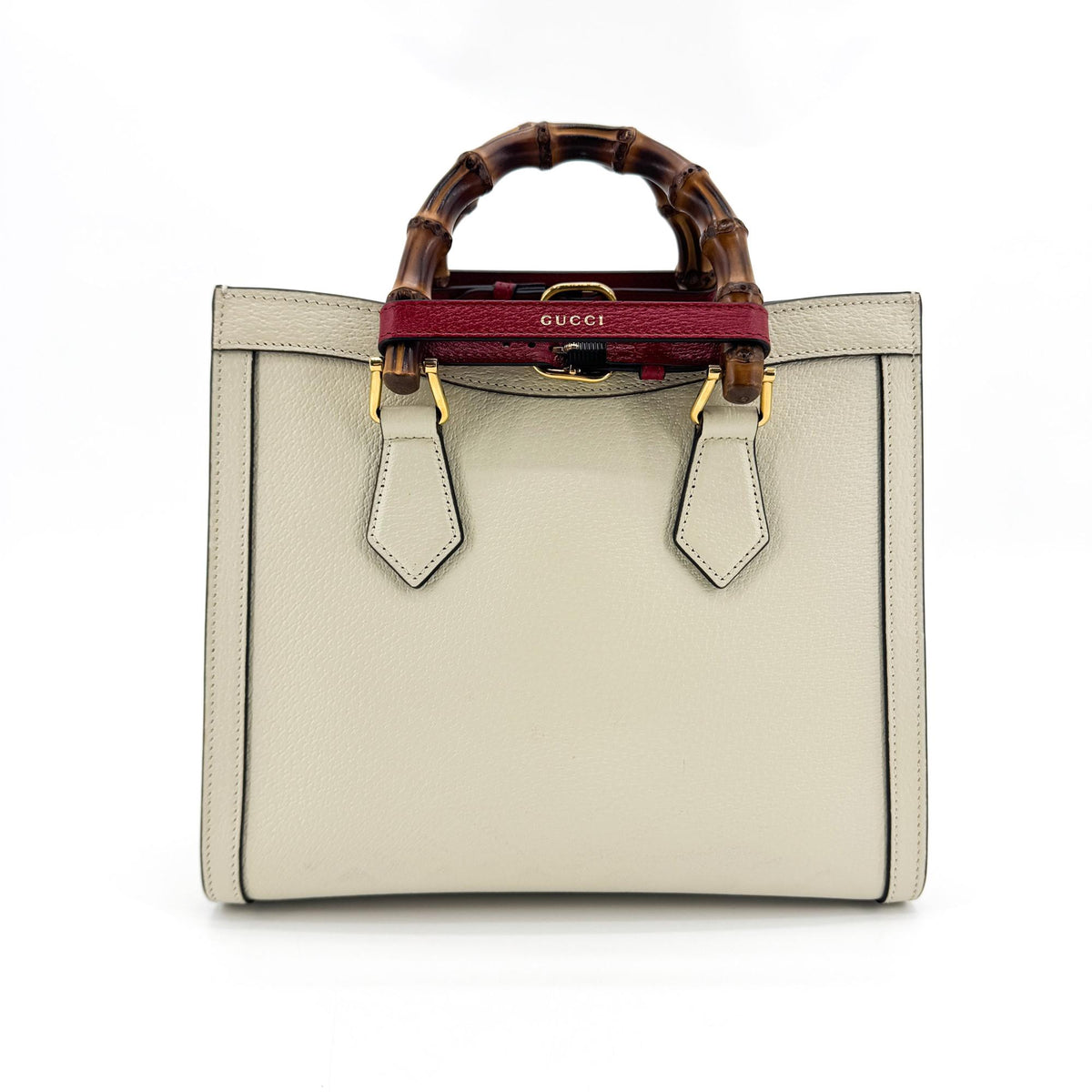Gucci Diana Small Tote Bag White